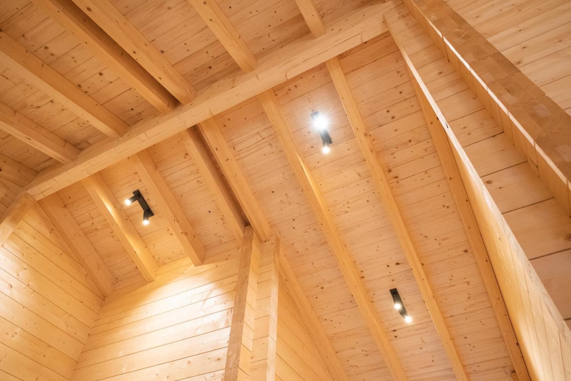 Netten Naturerlebnis Holz-Chalets Daun Buitenkant foto
