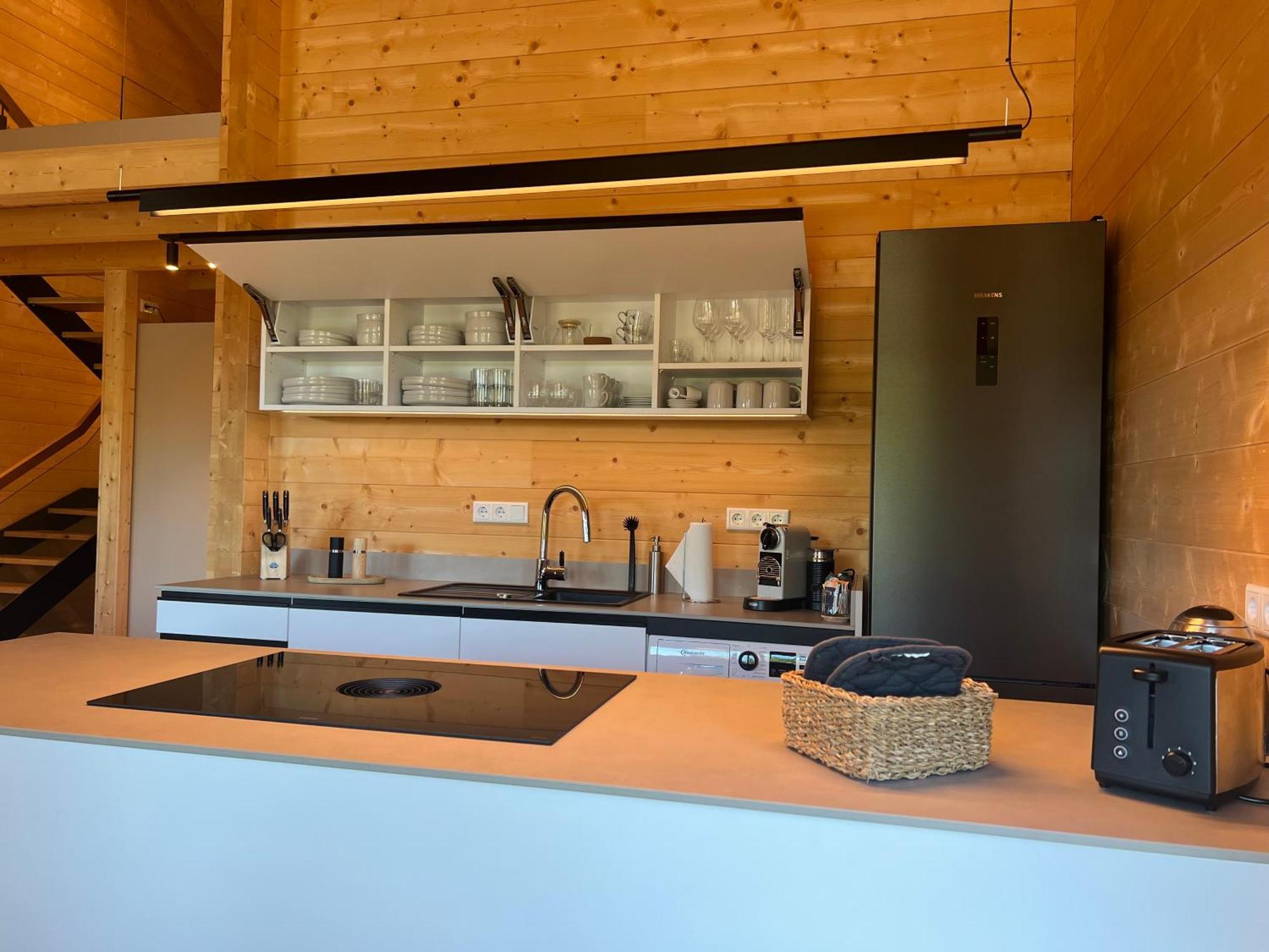 Netten Naturerlebnis Holz-Chalets Daun Buitenkant foto